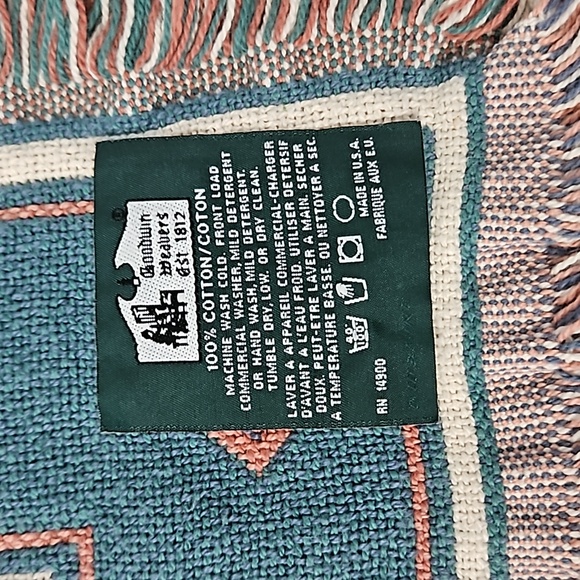 House of Lloyd VTG Native American Santa Christmas Holiday Tapestry Home Decor - Picture 8 of 8